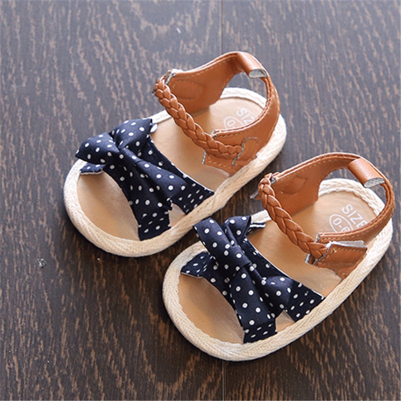 Xăng Đan Đi Biển Đính Nơ Dễ Thương Cho Bé