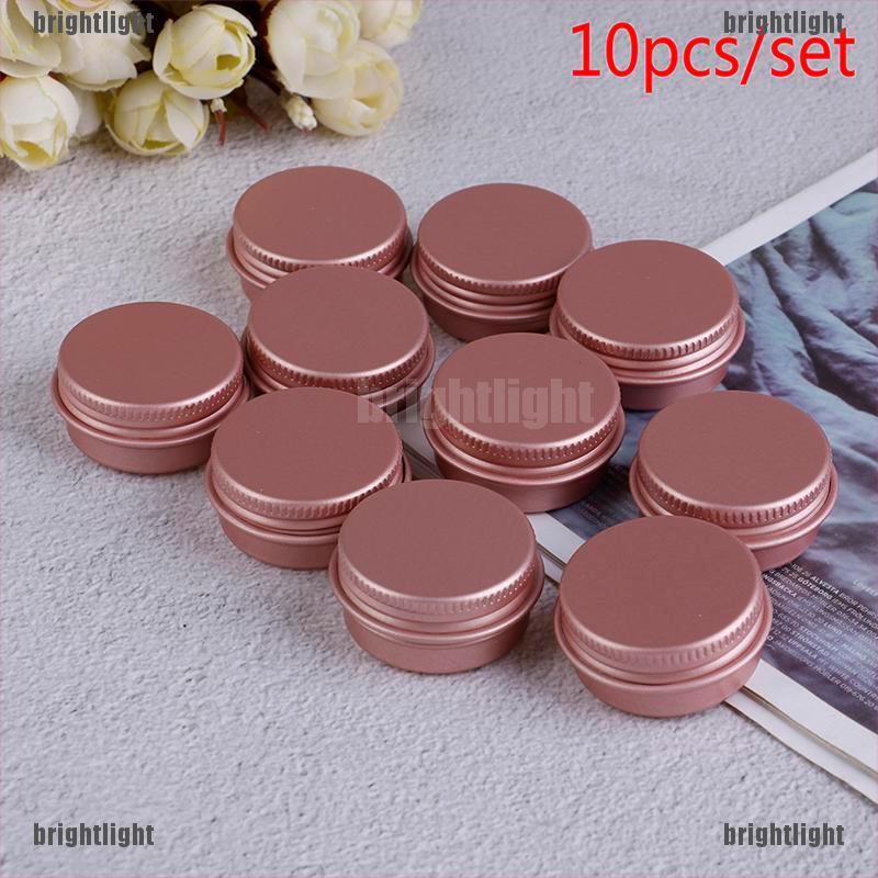 Set 10 Hộp Nhôm Rỗng Đựng Mỹ Phẩm Có Nắp Đậy Tiện Dụng