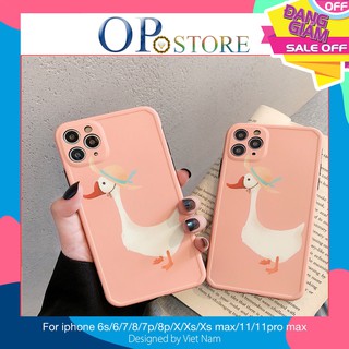 Ốp iphone - ốp lưng imd vịt đội mũ vàng iphone 6/6s/6plus/6splus7/8/7plus/8plus/x/xs/xsmax/11/11promax-A2-6-IMD