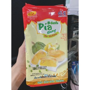 BÁNH PÍA CHAY ĐẬU XANH SẦU RIÊNG TÂN HUÊ VIÊN 400G 4 CÁI