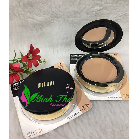 Phấn phủ MILANI Conceal + Perfect Shine Proof Powder