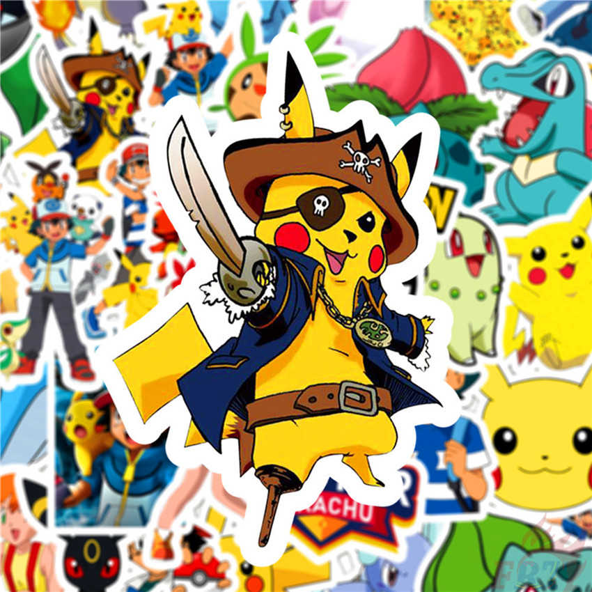 ❉ Pokemon Go - Series 06 Anime Kawaii Pocket Monster Stickers ❉ 50Pcs/Set DIY Fashion Mixed Luggage Laptop Skateboard Doodle Decals Stickers