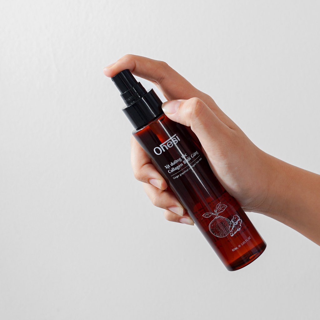 Xịt dưỡng tóc Collagen Bưởi Gừng Ohesi 100ml