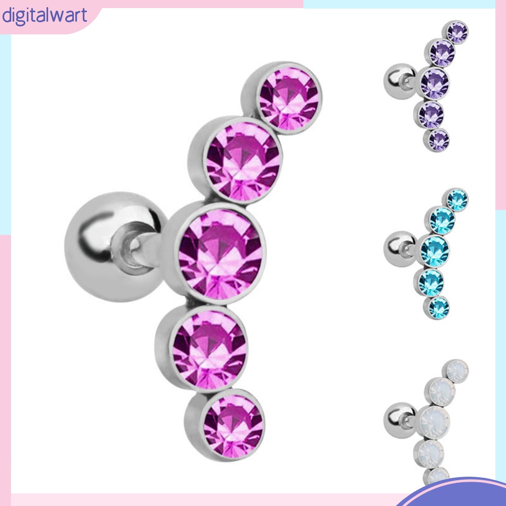 1 khuyên tai đính đá thời trang nữ tính