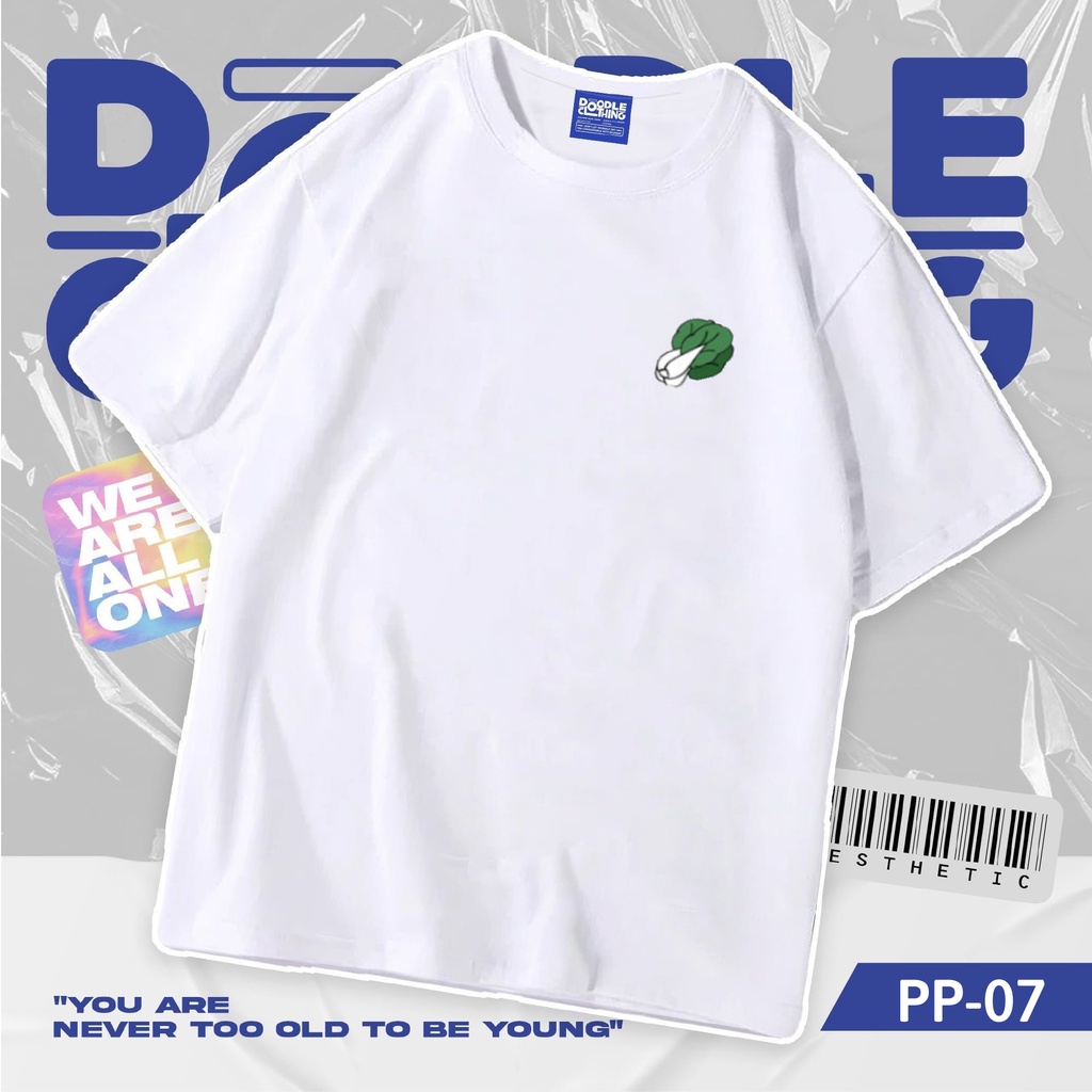 Áo thun nam nữ tay lỡ unisex oversize áo phông form rộng basic tee hình cải xanh