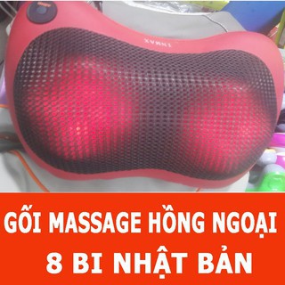 Gối massage hồng ngoại MAGIC Car & Home 8 bi Nhật Bản