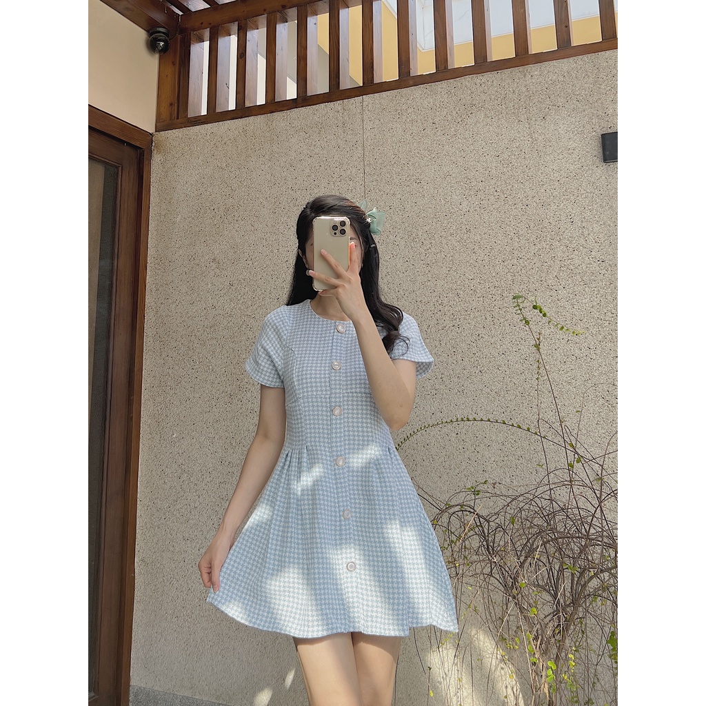 Lisbon Dress - Đầm bố nút sang