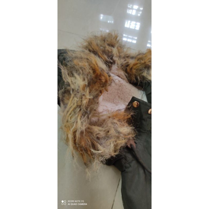 Thanh lý áo parka xanh rêu còn tag size L