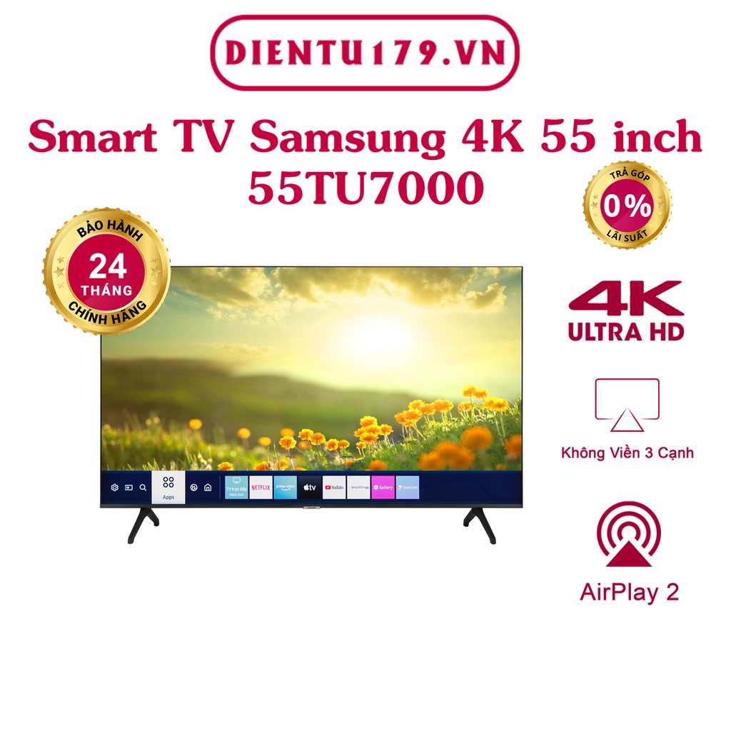 Tivi Samsung Smart 4K 55TU7000 55 inch UHD