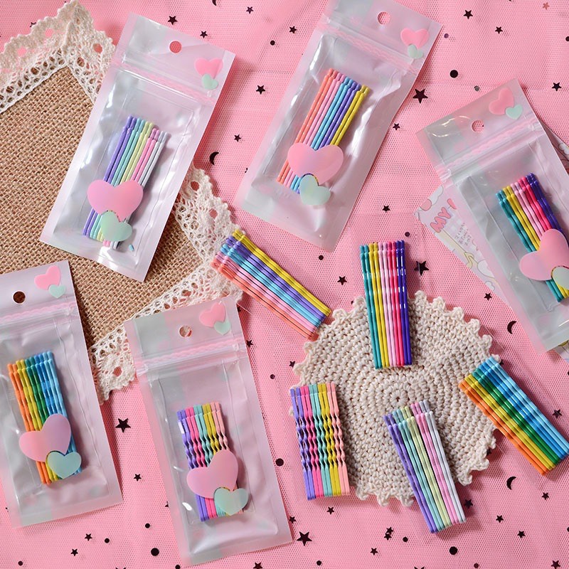 ( SET 10 CHIẾC ) Kẹp Ghim Tăm Nhiều Màu Dễ Thương Cute Hàn Quốc ( GIAO MÀU NGẪU NHIÊN )
