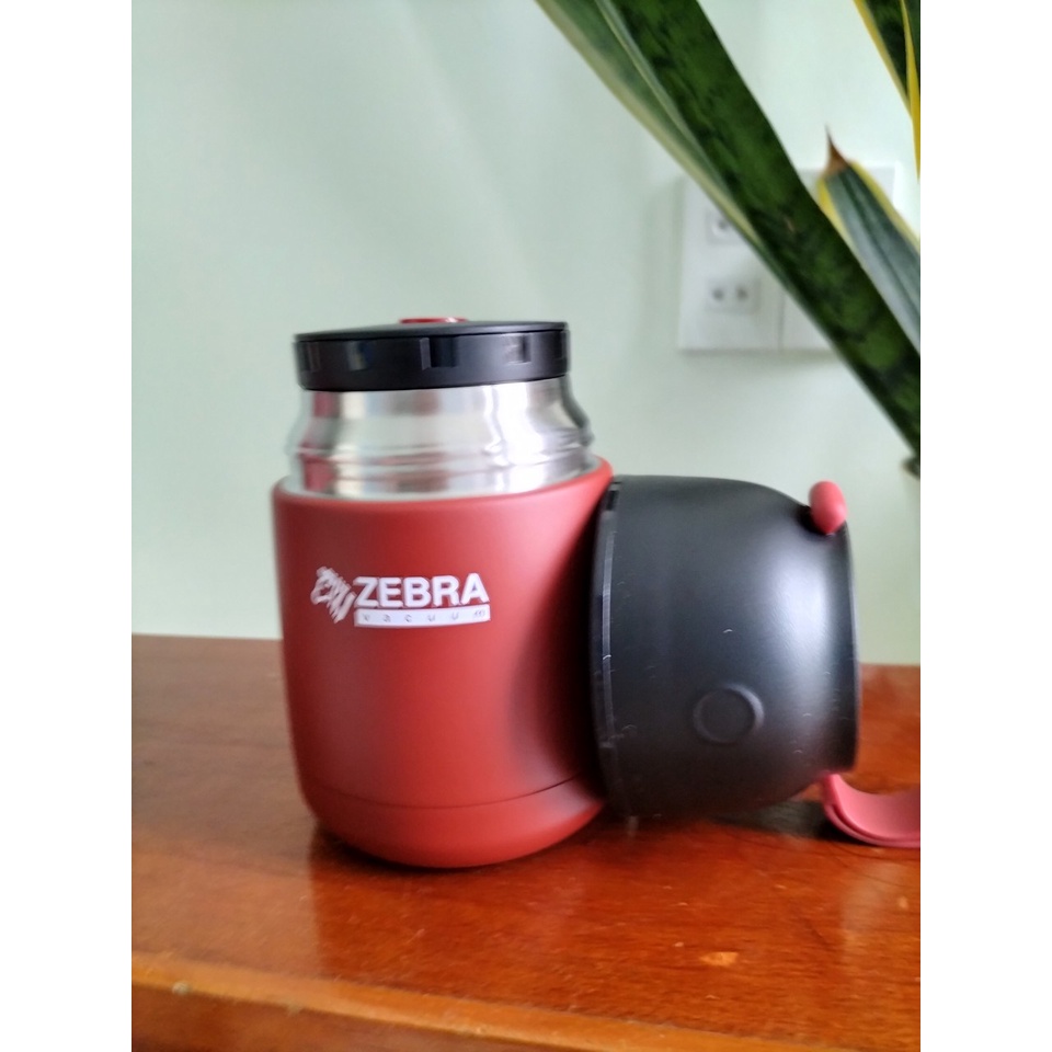 Bình giữ nhiệt ,ủ cháo zebra 450ml - 650ml Thái Lan cao cấp-123006 màu đỏ mẫu mới 2022
