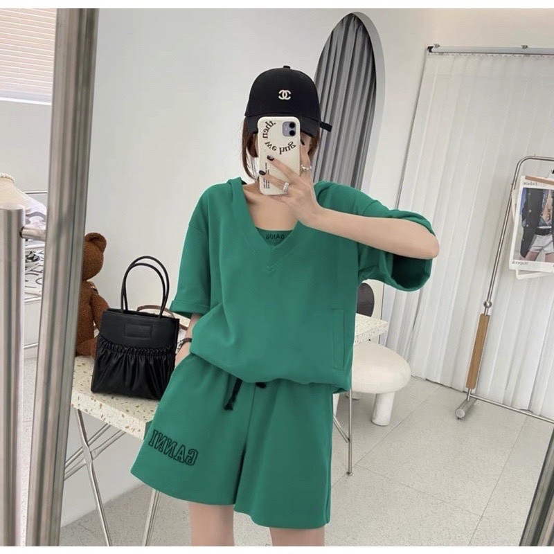 B441- SET ĐÙI NỮ 3CT XANH GANNI