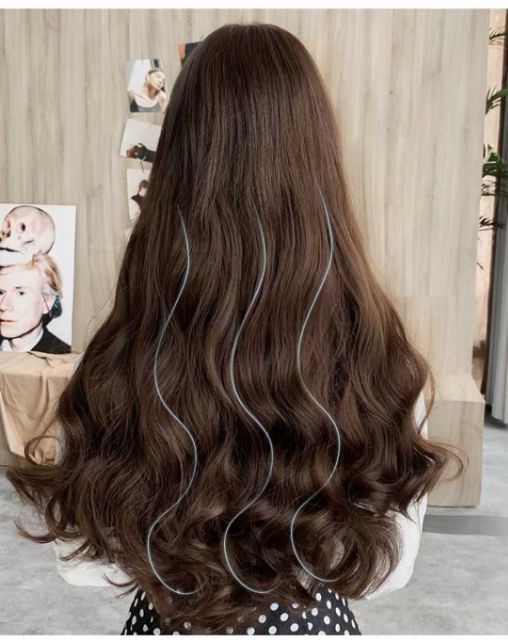 Tóc giả kẹp U ❤FREESHIP❤Tóc giả kẹp chữ u xoăn dợn 55cm _ mã u9130