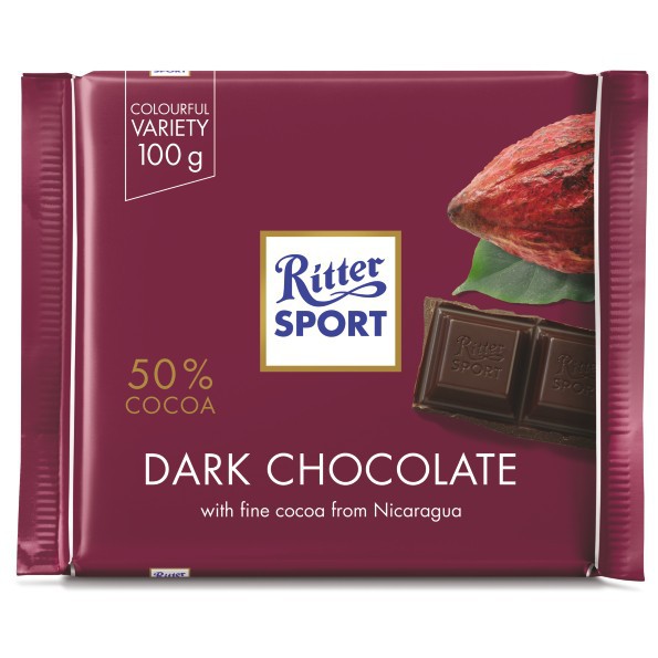 Socola đen 74% cacao Ritter Sport 100g