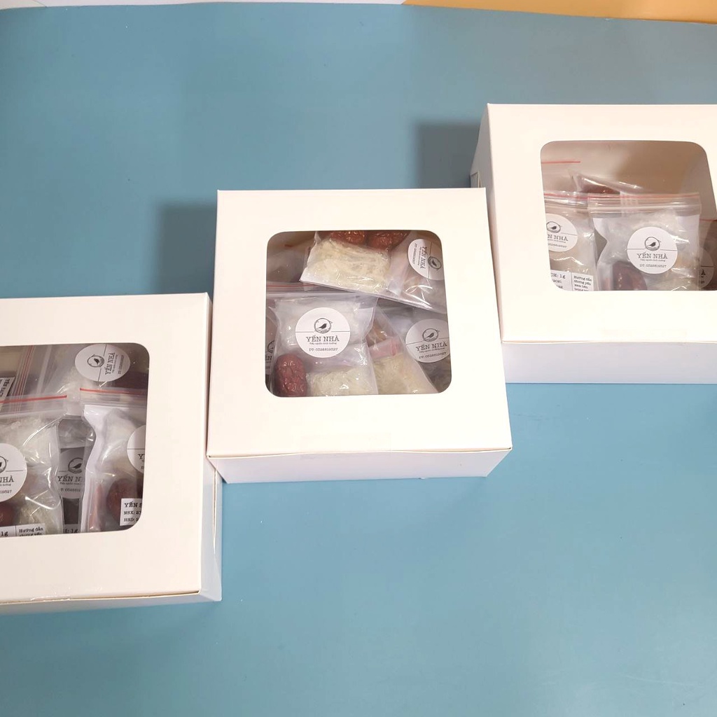 Hộp 10 gói yến sào tinh chế nhỏ nguyên chất - Yến Nhà