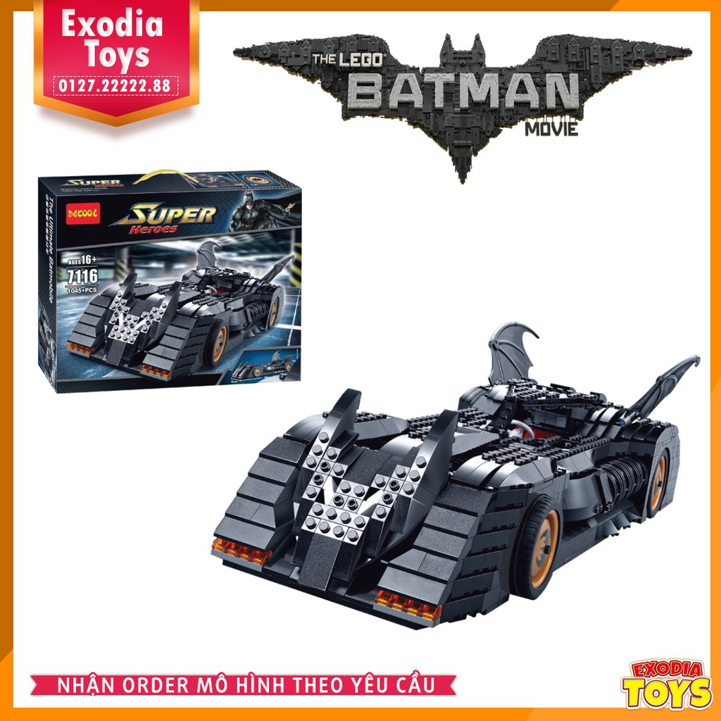 Mô hình lắp ráp The Batmobile: Ultimate Collectors Edition | DECOOL 7116 – Lego Ieads 7784