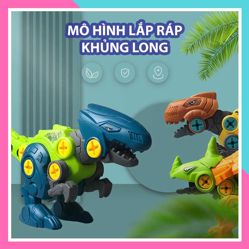 Đồ Chơi Lắp Ráp Khủng Long mô hình cao cấp giúp phát triển tư duy và trí thông minh cho bé