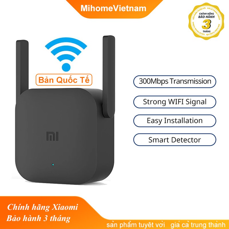 [CHÍNH HÃNG] Thiết bị kích sóng Xiaomi Wifi Repeater Pro bộ kích sóng wifi Xiaomi Pro