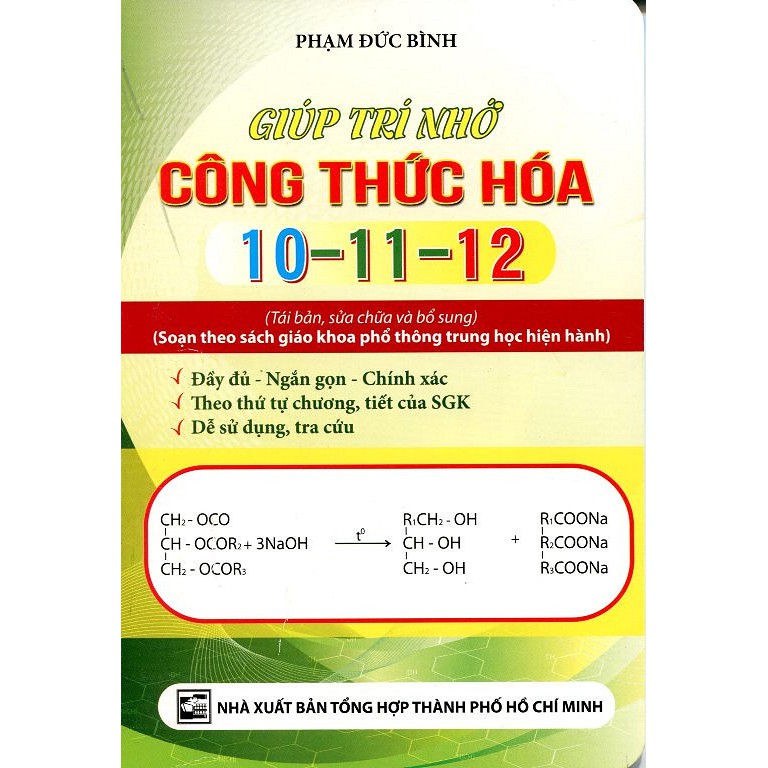 Sách - Giúp Trí Nhớ Công Thức Hóa 10 - 11- 12 - 2488046410263