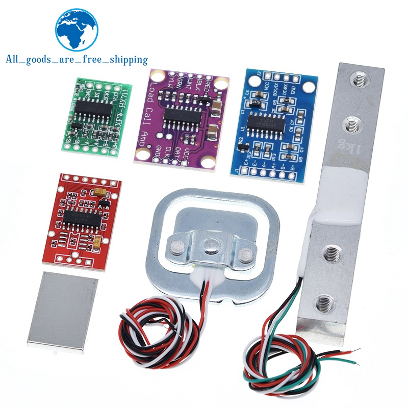 Mô Đun Cảm Biến Áp Suất Điện Tử 1KG 5KG 10KG 20KG HX711 AD Bằng Hợp Kim Nhôm Chuyên Dụng Cho Arduino