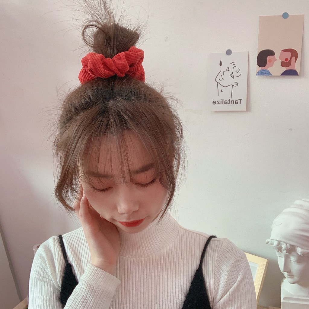 Buộc tóc Scrunchies hottrend hàng cao cấp vải cao cấp cực đẹp