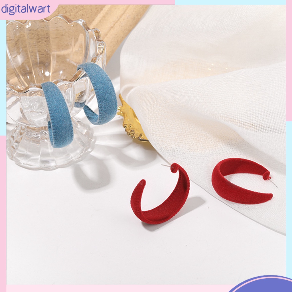 Đôi Khuyên Tai Hình Vòng Tròn Lớn Thời Trang Cho Nữ