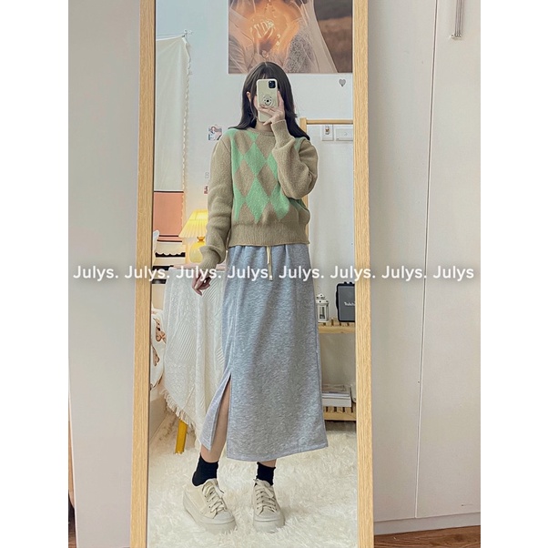 Áo len trám dáng lửng vai bồng (ảnh thật shop chụp kèm video)