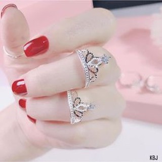 Nhẫn nữ vương miện bạc 925