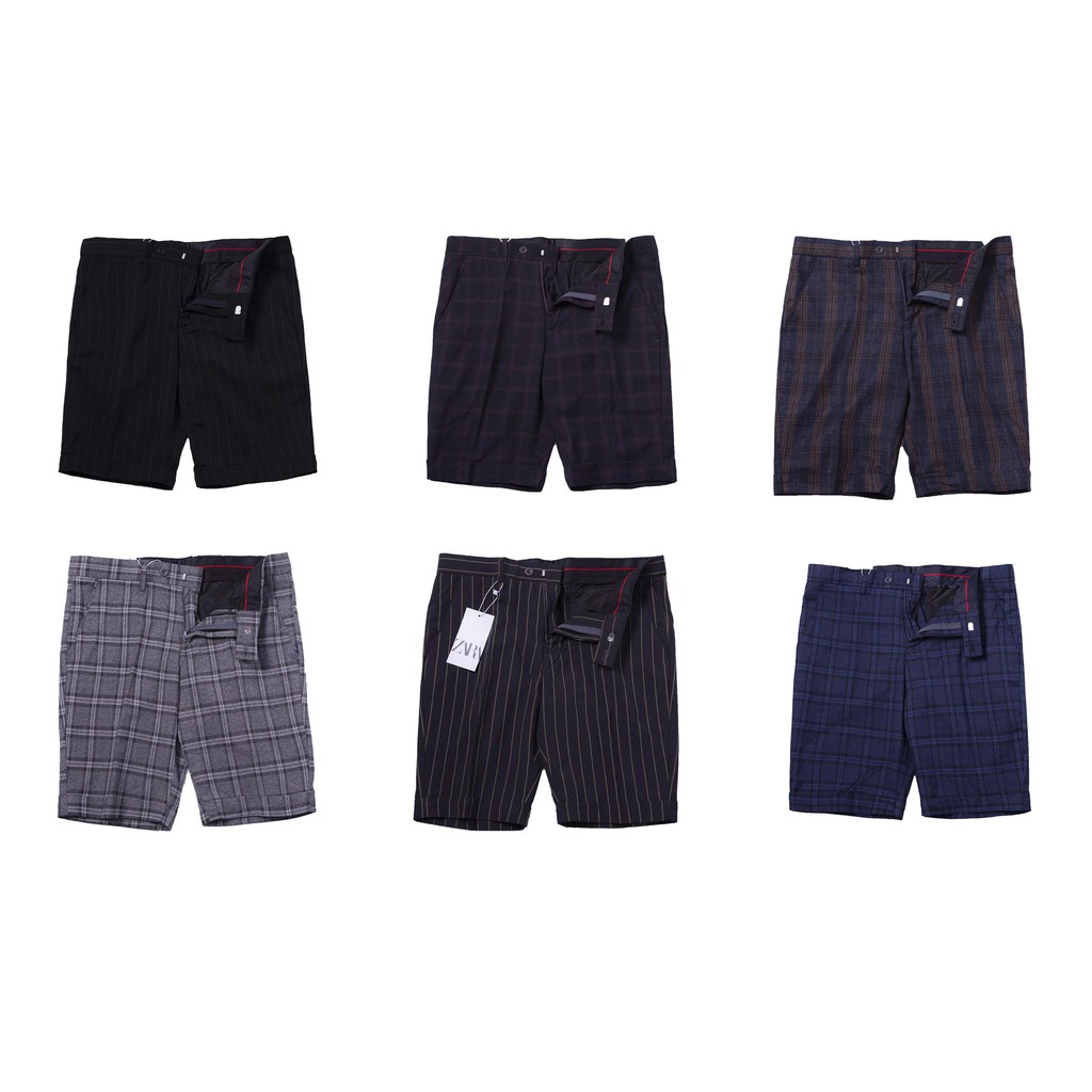 Quần short âu nam ZA.RA kẻ cao cấp