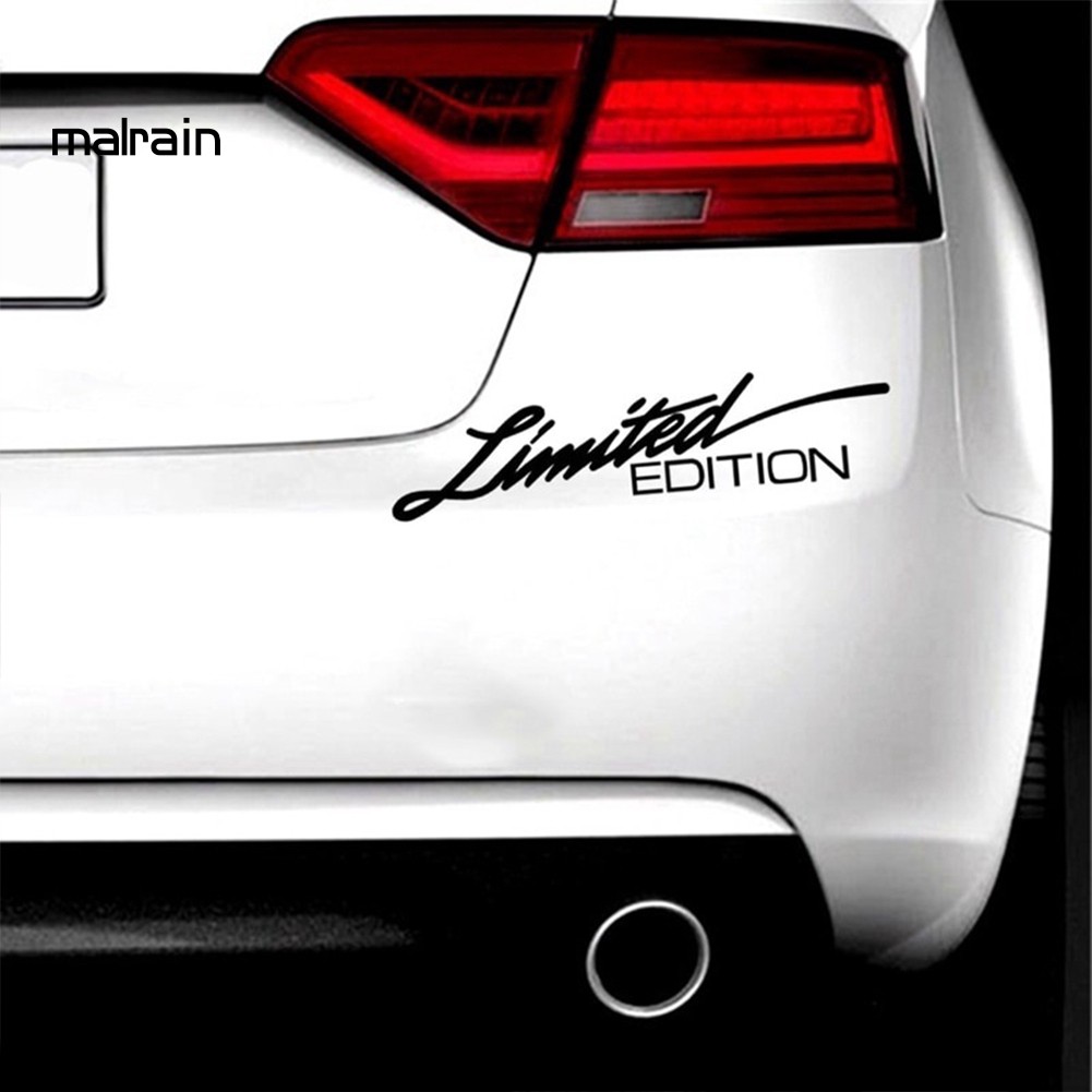Sticker hình chữ Limited Edition trang trí cho xe hơi sành điệu cao cấp