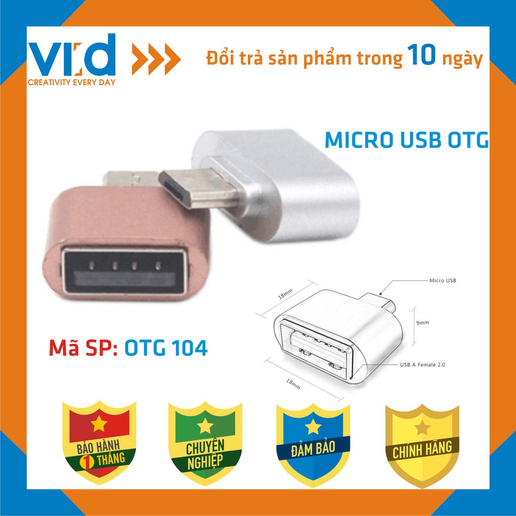 Đầu Chuyển Đổi Micro USB To USB 3.0 (MICRO OTG) nhôm, nhựa - Bảo hành 1 tháng!!!