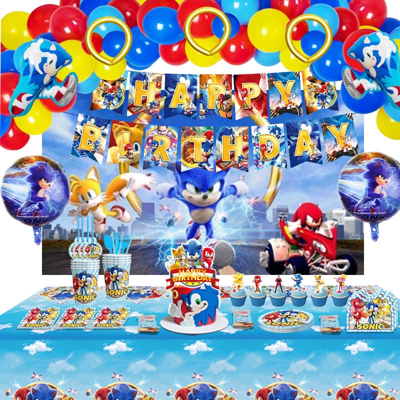 Set Khăn Giấy Trải Bàn Ns3 Sonic The Hedgehog 2 Chủ Đề Sinh Nhật