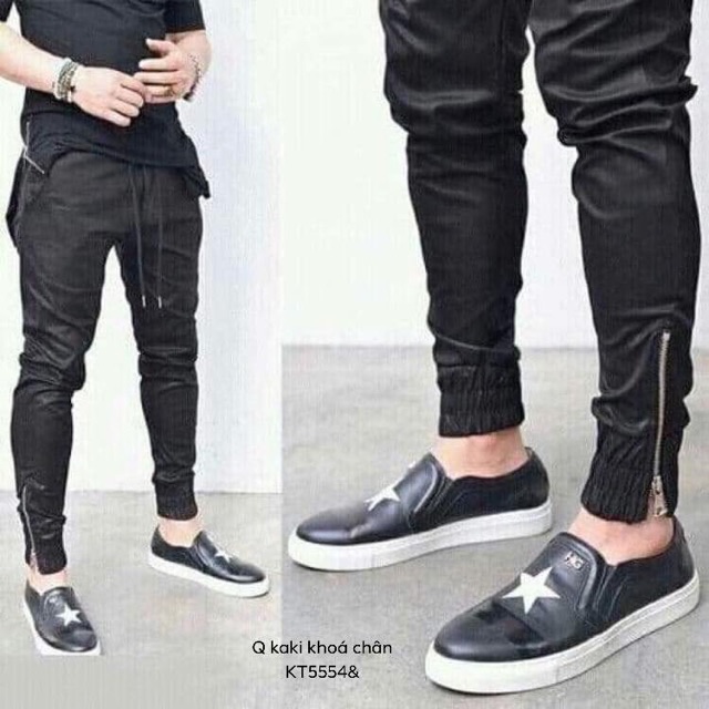 Quần kaki khoá chân -KT