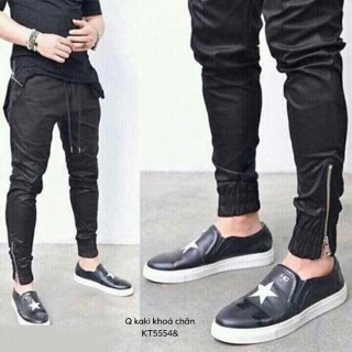 Quần kaki khoá chân -KT
