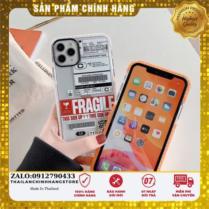 [SIÊU SALE] ỐP LƯNG IPHONE CHỐNG SỐC MÃ VẠCH FRAGILE SIÊU HOT IPHONE 11- 11 PRO- 11 PRO MAX [CASE IPHONE] [FREESHIP]