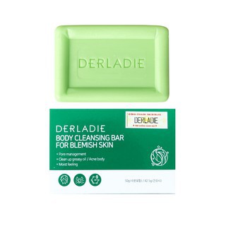 Bánh Xà Phòng Derladie /Xà Bông Cục Giảm Mụn Lưng Cơ Thể Derladie Body Cleansing Bar Blemish Skin 50Gr