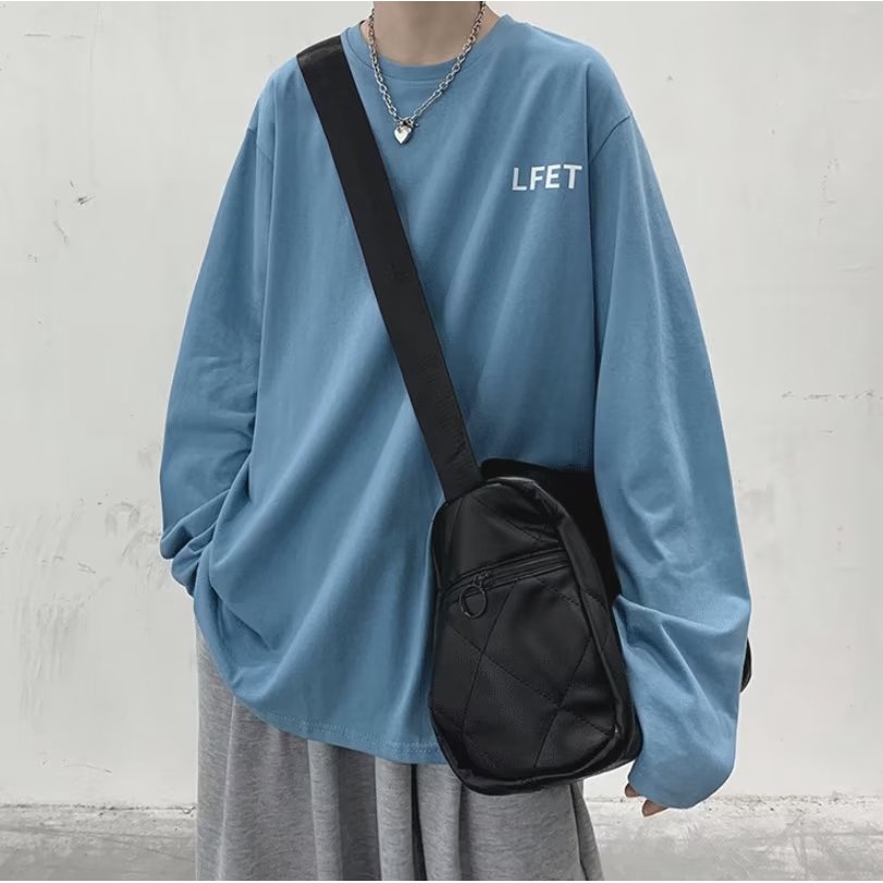 Áo Thun Tay Dài Oversize Chất Liệu Cotton In Họa Tiết Chữ Thời Trang Mùa Hè Cho Nam Và Nữ SIze M-8XL