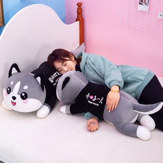 Thú nhồi bông hình chó Husky đáng yêu - Gối nằm  SieuThiChoLon.com