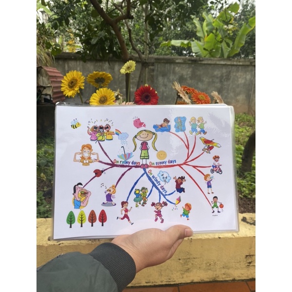 HỌC LIỆU Sơ đồ tư duy Mind map, bé học Tiếng Anh