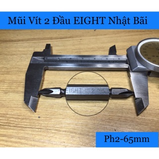 Mũi Vít 2 Đầu EIGHT Nhật Bãi Ph2-65mm