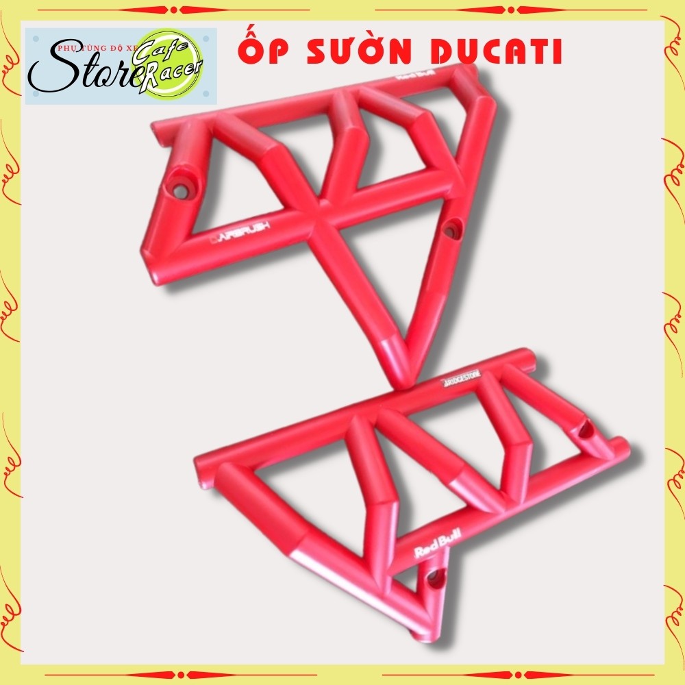 Đồ chơi xe máy ốp sườn ducati cho win độ CAFE RACER hoặc làm ốp sườn cho winner x