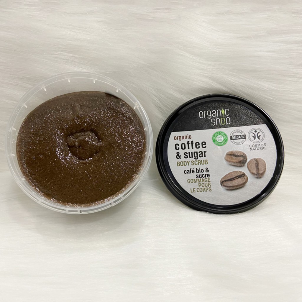 Tẩy Tế Bào Chết Toàn Thân Organic Shop Organic Brazilian Coffee & Sugar Body Scrub 250ml - Hương Cà Phê