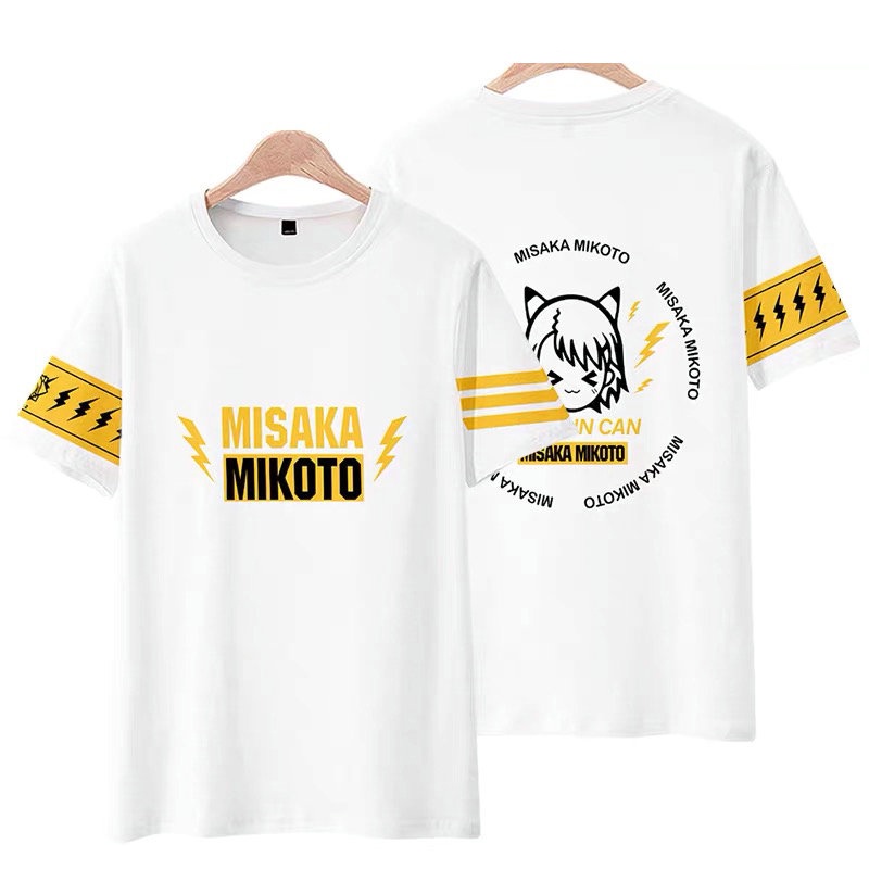 Áo Thun Tay Ngắn In Hình Misaka Mikoto 3D Cá Tính Cho Nam Nữ