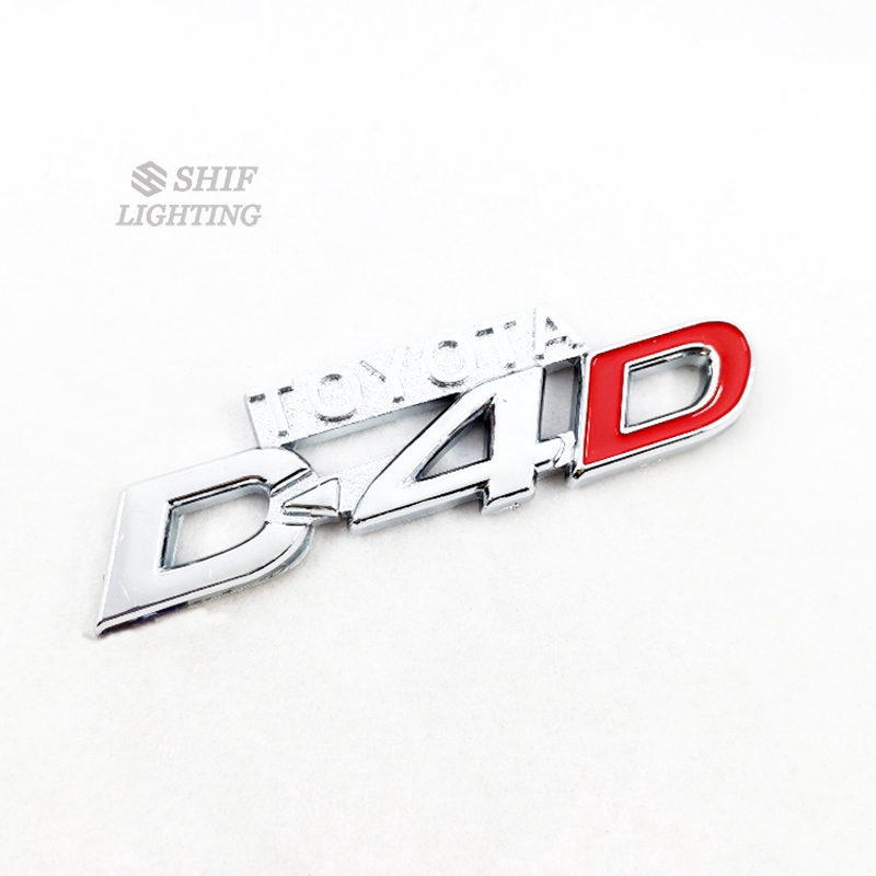 1 x ABS Toyota D4D Thư Xe Ô Tô Tự Động Trang Trí Biểu Tượng Huy Hiệu Decal Dán Thay Thế Cho TOYOTA D