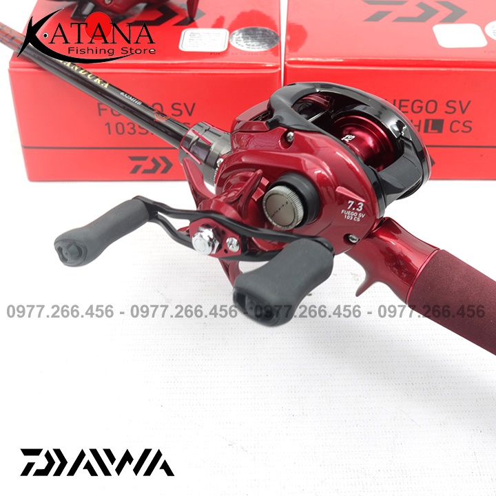 Máy câu ngang Daiwa Fuego SV 103SH/SHL CS