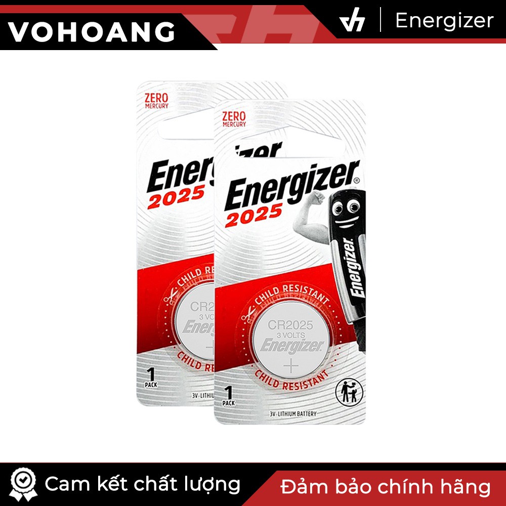 Combo 2 Pin Energizer 2025 3V (Bạc)