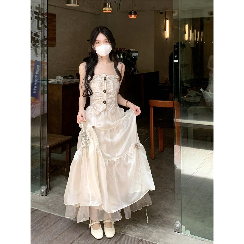Set Đầm Lưới + Áo Khoác cardigan Chống Nắng Thời Trang Nữ