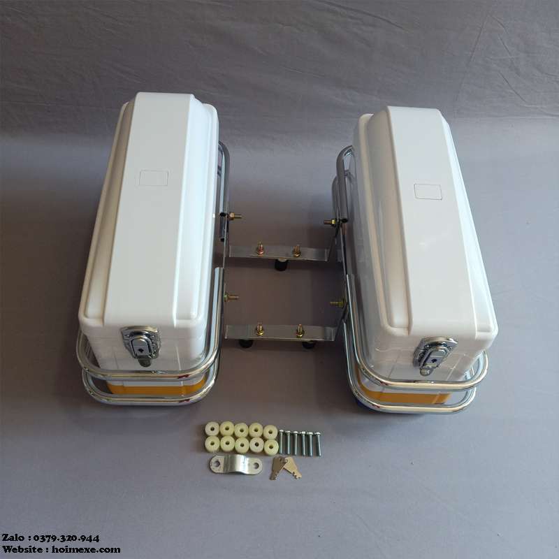 Cặp Thùng Hông Độ Các Dòng Honda Màu Trắng