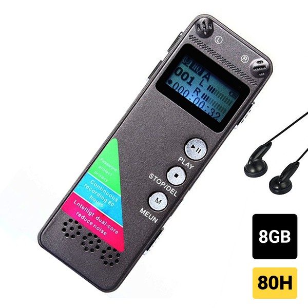 Máy ghi âm chất lượng cao GH500 8GB - Ghi âm 80 giờ