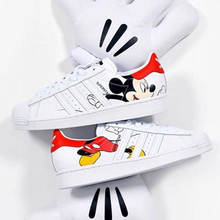 Giày sneaker Disney x adidas Shamrock Superstar II FW2901 in hình Mickey